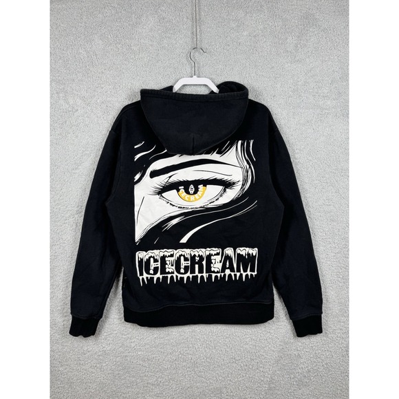 Icecream Arch Hoodie Men's Size L  Black Graphic Eye Pullover Streetwear BBC - Picture 1 of 7